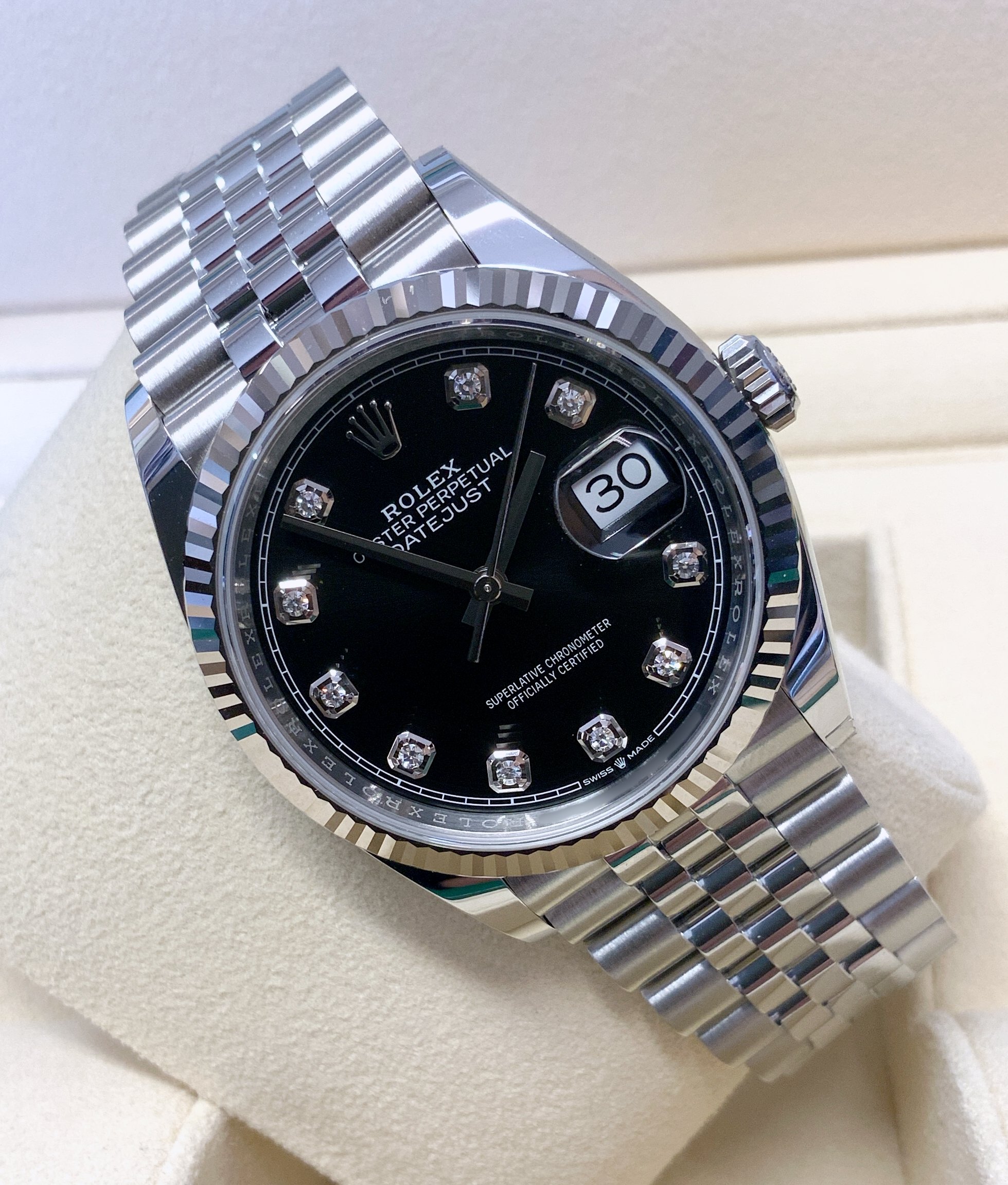 Rolex replica Datejust 36mm 126234 Black Diamond - immagine 3