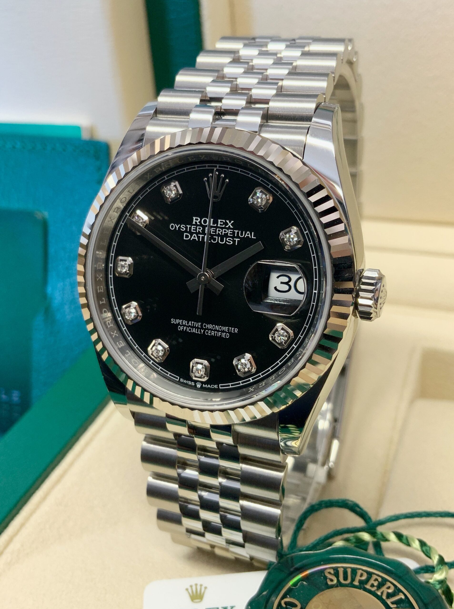 Rolex replica Datejust 36mm 126234 Black Diamond - immagine 6