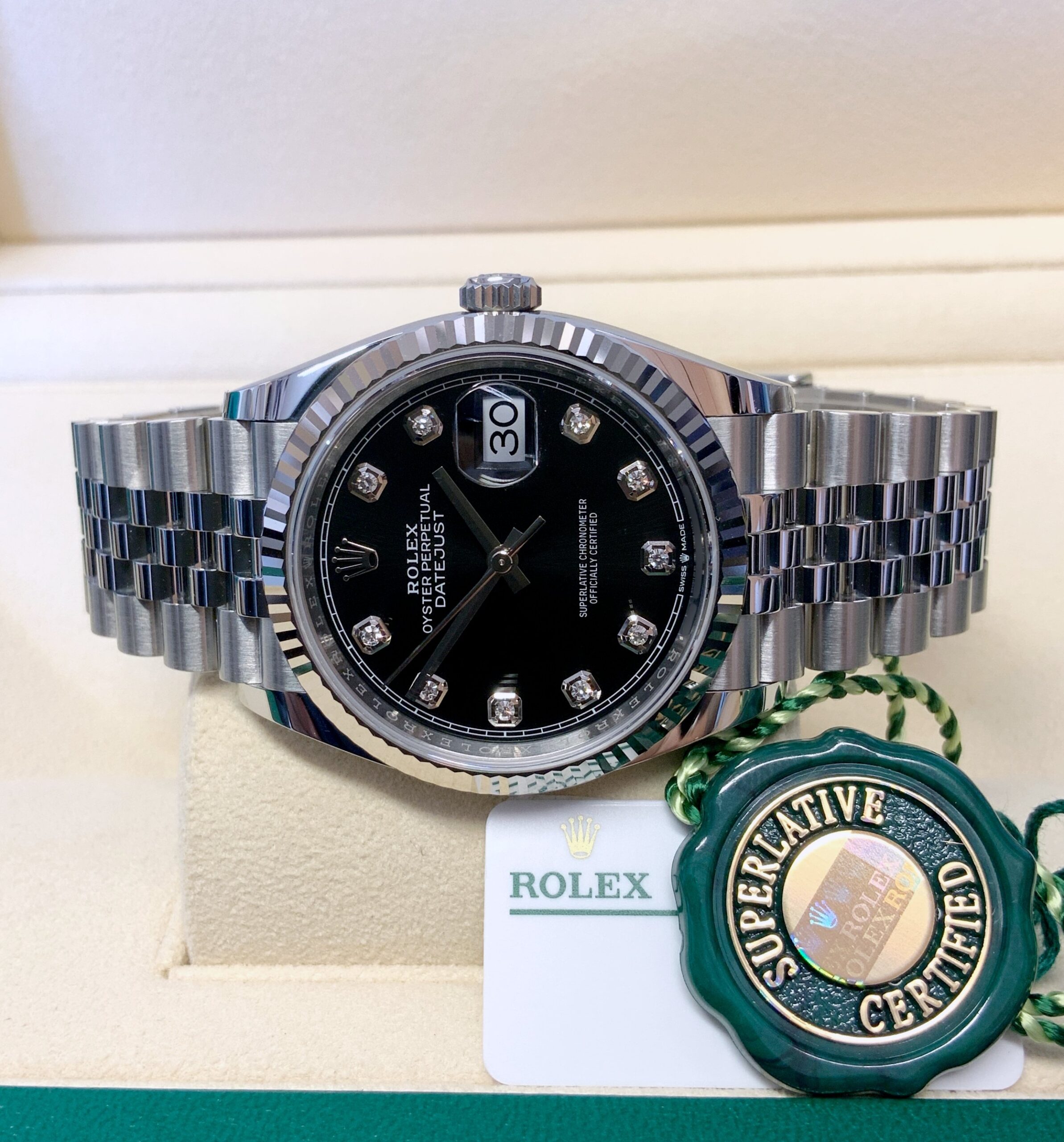 Rolex replica Datejust 36mm 126234 Black Diamond - immagine 7