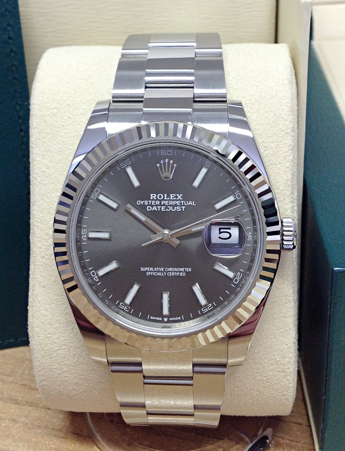 Rolex replica Datejust 41mm 126334 Rhodium Dial