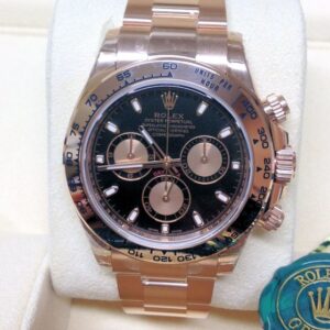 Rolex replica Daytona 116505 Rose Gold black dial