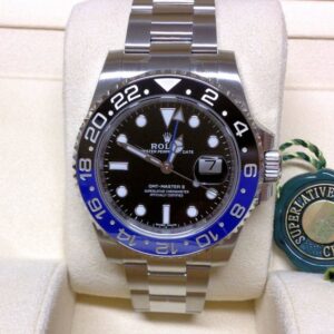 Alternative view of rolex replica GMT master II nero blue BLNR ceramica orologio replica