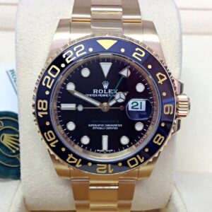 Rolex replica GMT master II 116718ln oro black dial ceramica orologio replica