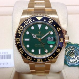 Rolex replica GMT master II 116718ln oro green dial ceramica orologio replica