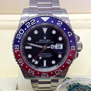 Alternative view of rolex replica GMT master II rosso blue ceramica orologio replica