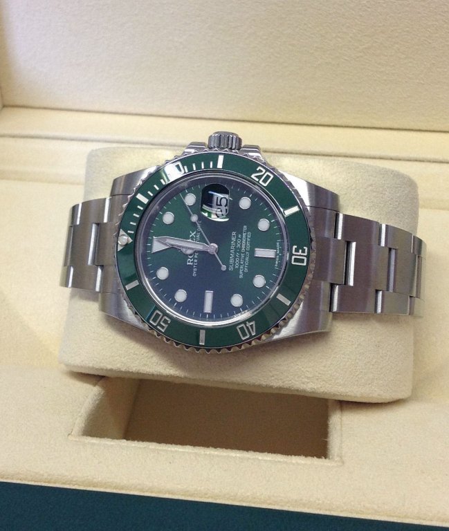 rolex replica submariner ceramica ghiera verde hulk orologio replica copia imitazione - immagine 4