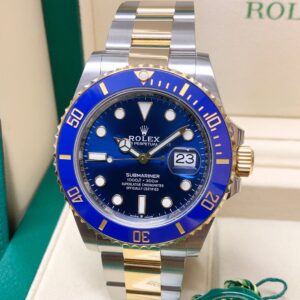 rolex replica submariner acciaio oro blue dial orologio replica copia imitazione