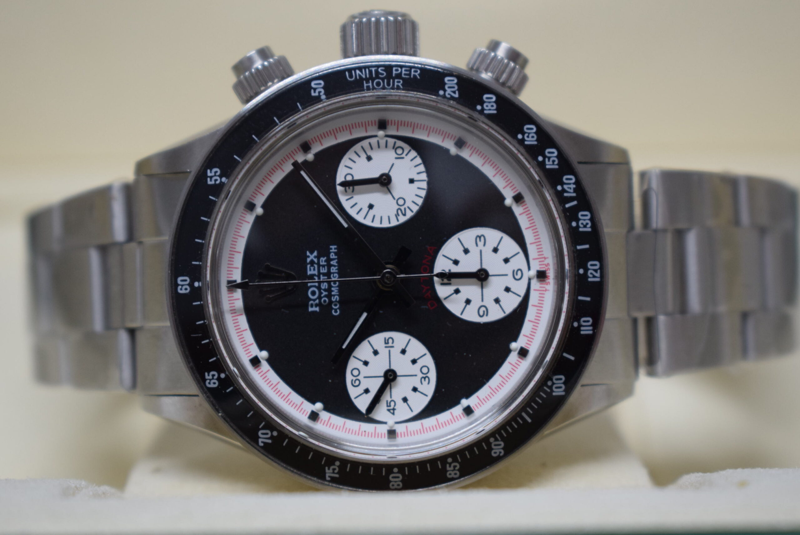 rolex replica daytona paulnewman 6245 black dial vintage orologio replica copia - immagine 8