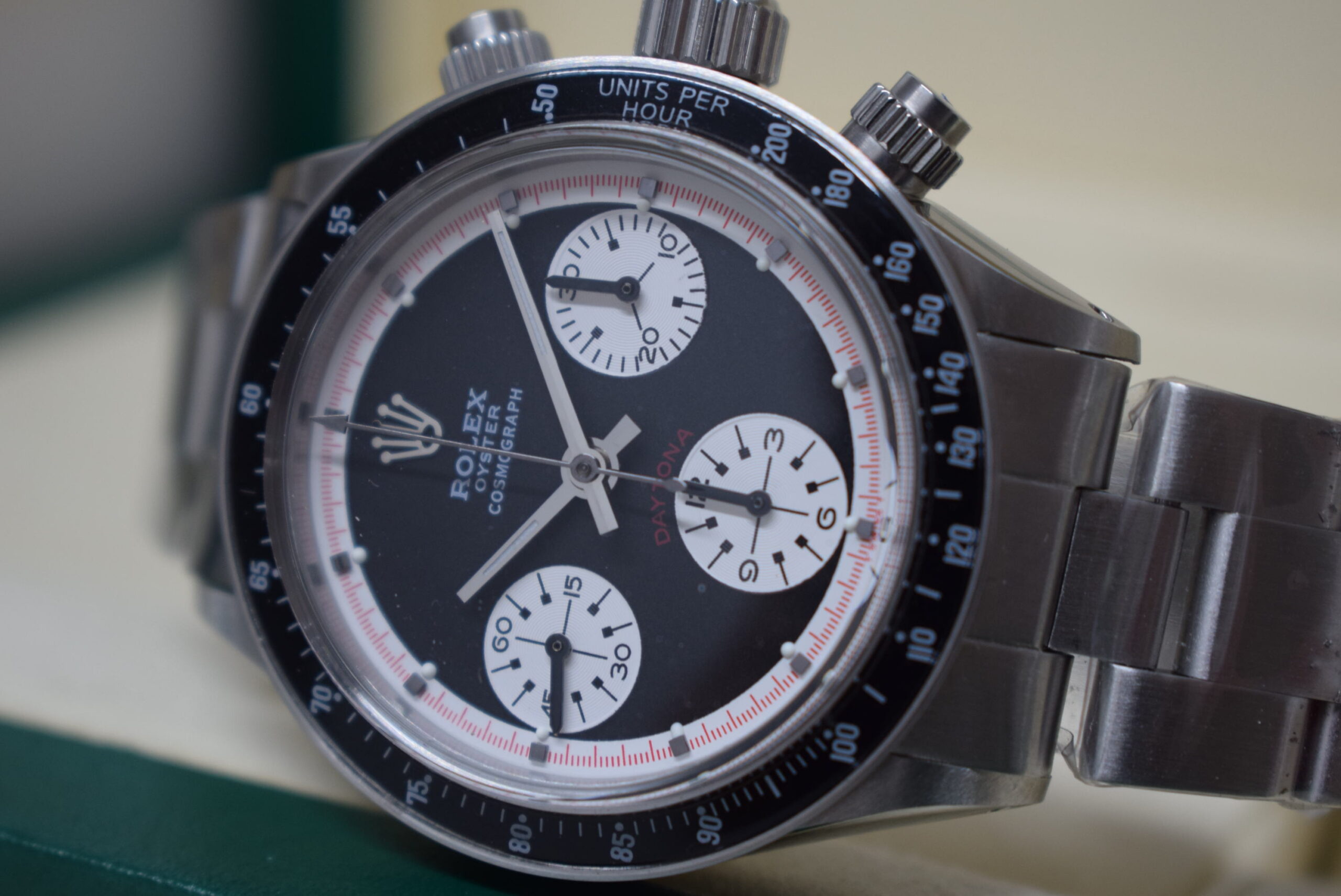 rolex replica daytona paulnewman 6245 black dial vintage orologio replica copia - immagine 17