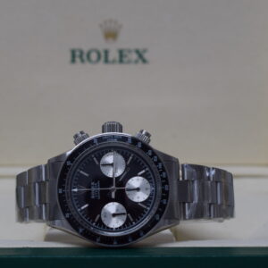 Alternative view of rolex replica daytona paulnewman 6263 black dial vintage orologio replica copia