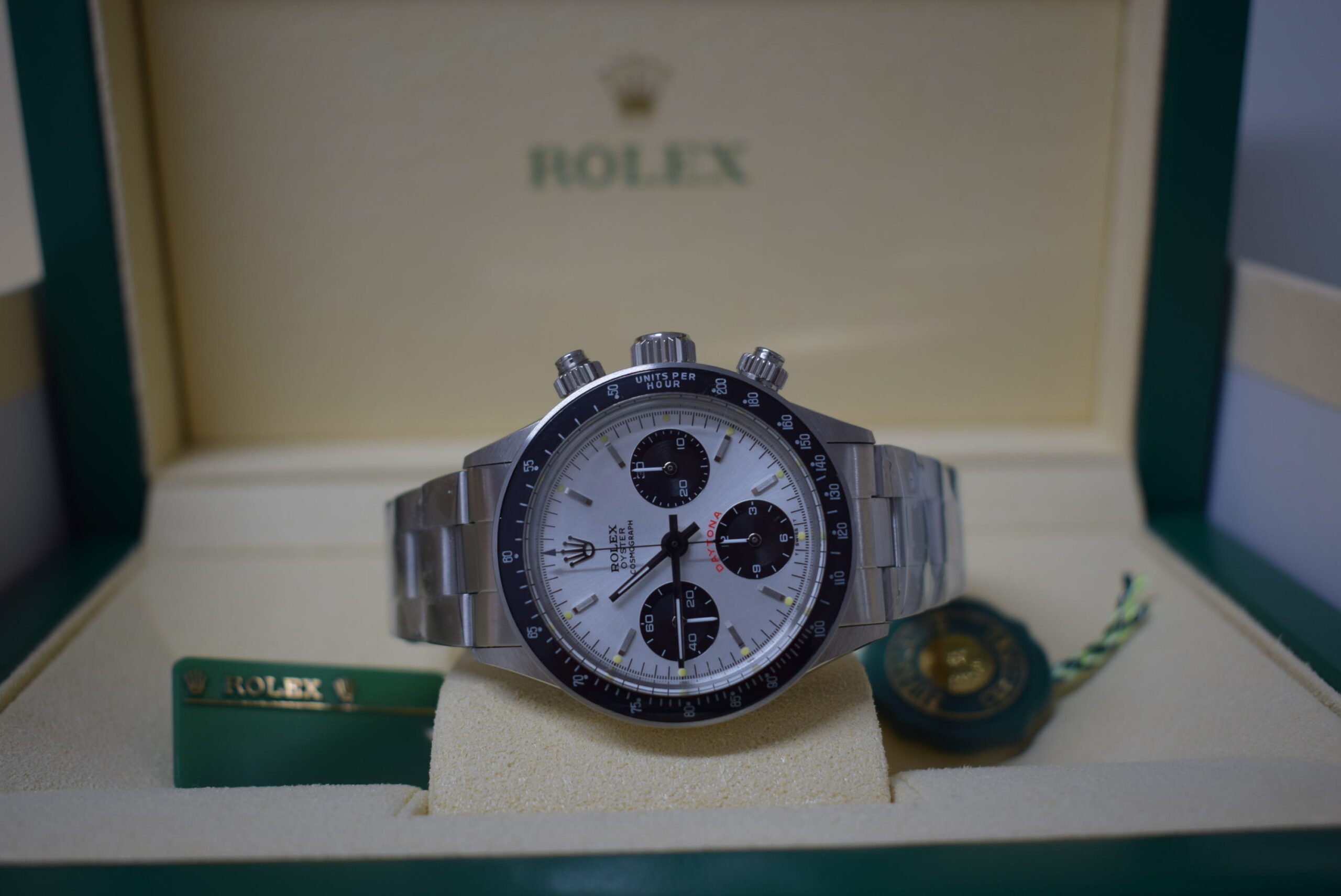 rolex replica daytona paulnewman 6263 argentèè dial vintage orologio replica copia - immagine 3