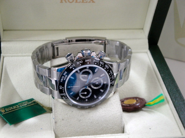 rolex replica daytona crono ceramichon black 2016 orologio replica copia imitazione - immagine 14