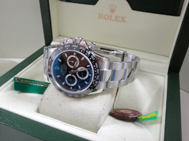rolex replica daytona crono ceramichon black 2016 orologio replica copia imitazione - immagine 15