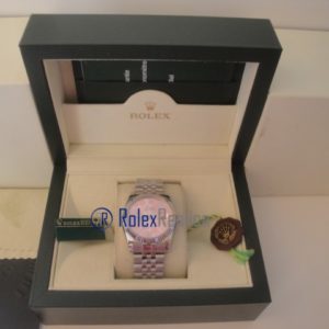 Alternative view of rolex replica datejust flower rosèè orologio imitazione