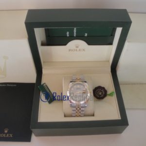 Alternative view of rolex replica datejust acciaio oro argento roman orologio imitazione