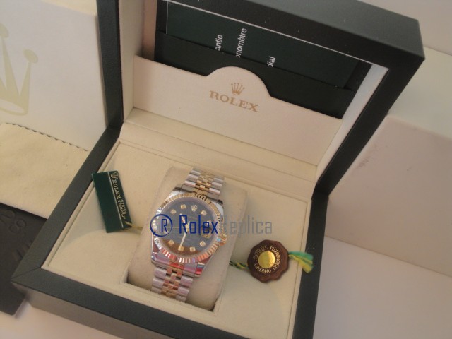 rolex replica datejust acciaio oro black centenario orologio imitazione - immagine 3