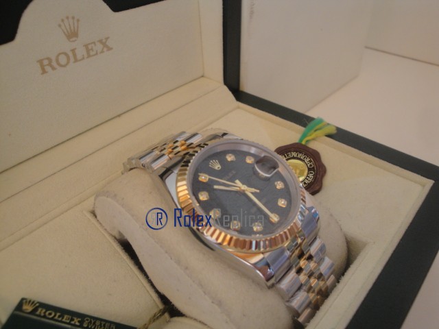 rolex replica datejust acciaio oro black centenario orologio imitazione - immagine 6