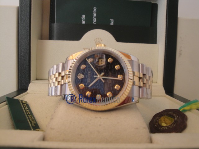 rolex replica datejust acciaio oro black centenario orologio imitazione - immagine 7