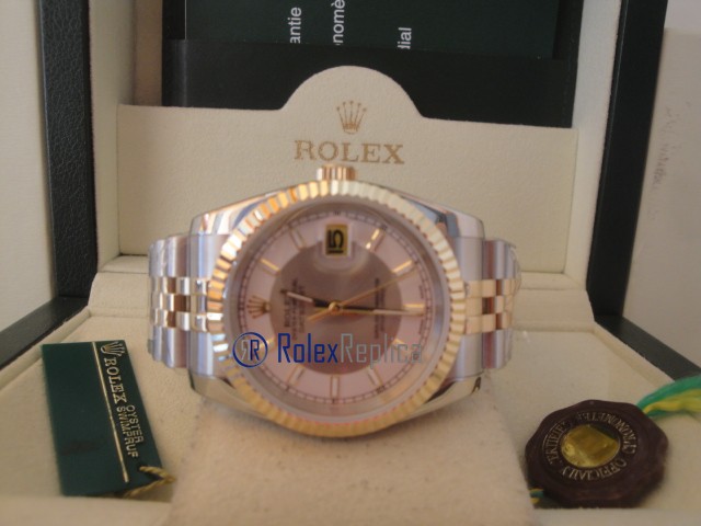 rolex replica datejust acciaio oro bicolor orologio imitazione - immagine 7