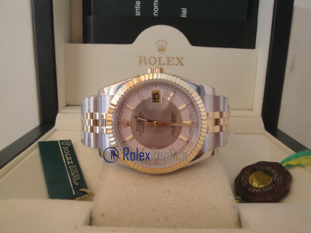 rolex replica datejust acciaio oro bicolor orologio imitazione - immagine 8