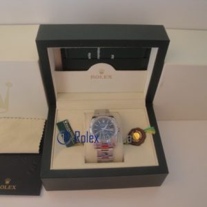 Alternative view of rolex replica datejust blu barrette oyster orologio imitazione