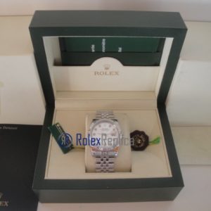 Alternative view of rolex replica datejust argento brillantini orologio imitazione