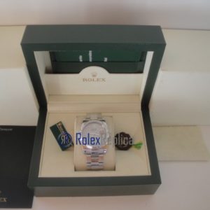 Alternative view of rolex replica datejust argento brillantini oyster orologio imitazione
