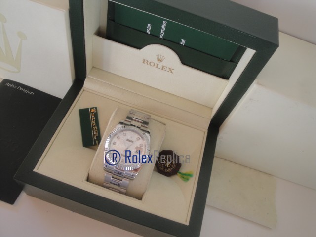 rolex replica datejust argento centenario orologio imitazione - immagine 2