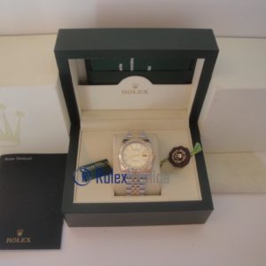 Alternative view of rolex replica datejust acciaio oro gold dial orologio imitazione