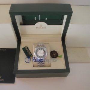 Alternative view of rolex replica datejust bicolor black orologio imitazione