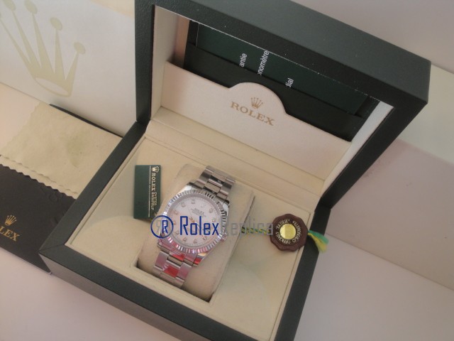 rolex replica datejust madreperla brillantini orologio imitazione - immagine 11