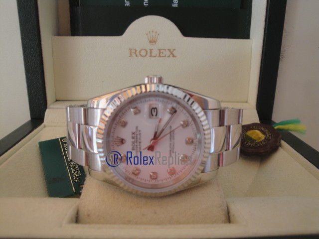 rolex replica datejust madreperla brillantini orologio imitazione - immagine 16