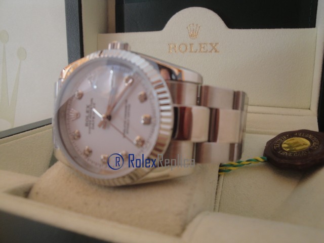 rolex replica datejust madreperla brillantini orologio imitazione - immagine 18