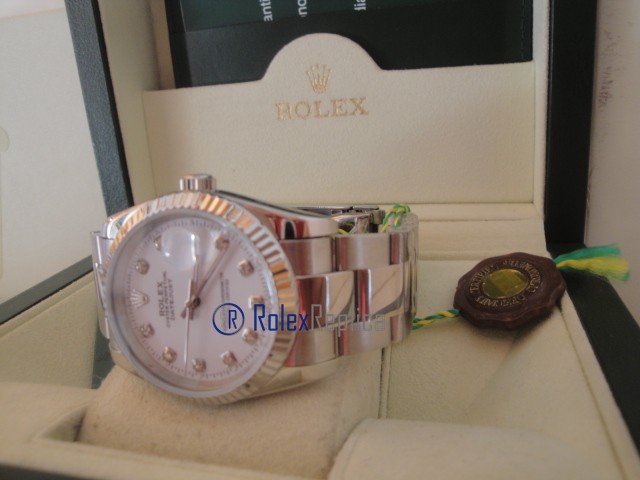 rolex replica datejust madreperla brillantini orologio imitazione - immagine 19