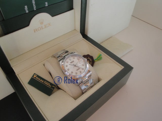 rolex replica datejust argento centenario orologio imitazione - immagine 4