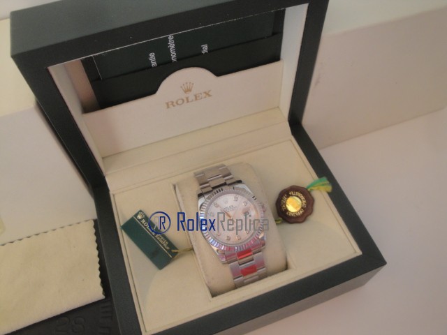 rolex replica datejust madreperla brillantini orologio imitazione - immagine 4