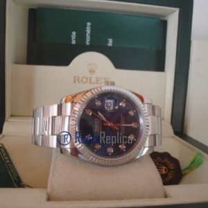 rolex replica datejust blu brillantini oyster orologio imitazione