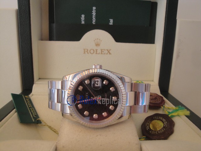 rolex replica datejust black centenario oyster orologio imitazione - immagine 7