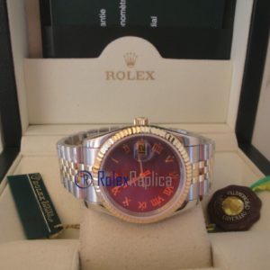 rolex replica datejust acciaio oro blu roman orologio imitazione