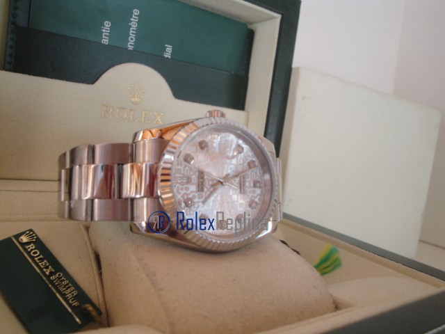 rolex replica datejust argento centenario orologio imitazione - immagine 9