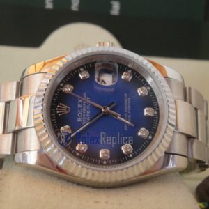 rolex replica datejust nero blu brillantini oyster orologio imitazione