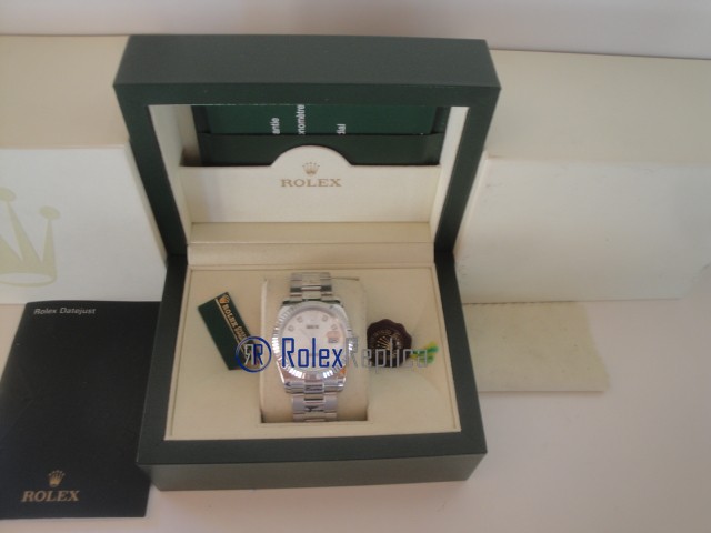 rolex replica datejust argento centenario orologio imitazione - immagine 10
