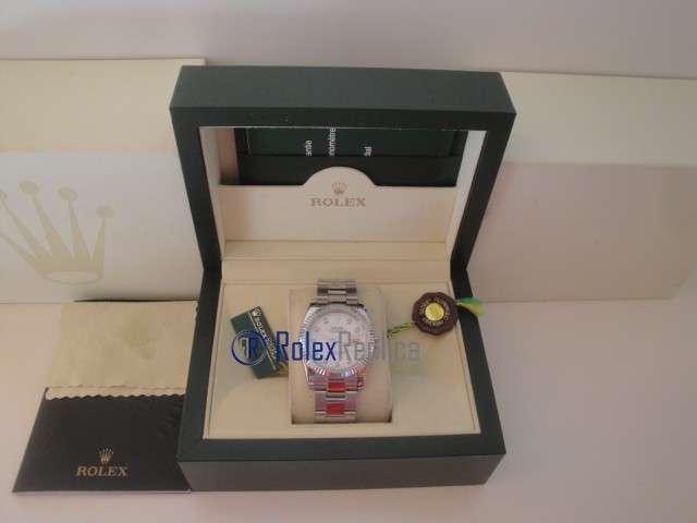 rolex replica datejust madreperla brillantini orologio imitazione - immagine 10
