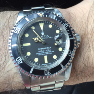 Alternative view of rolex replica submariner vintage 1680 black dial edition orologio replica copia imitazione