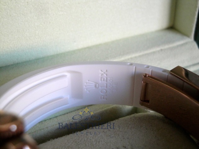 rolex replica yacht master I rose gold strip rubber by max white dial orologio replica - immagine 12