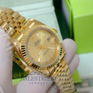 rolex replica datejust full oro giallo gold dial barrette jubilèè orologio imitazione