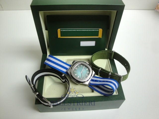 patek philippe replica nautilus blue dial skeletron cordura orologio imitazione - immagine 2