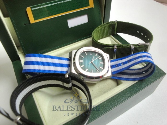 patek philippe replica nautilus blue dial skeletron cordura orologio imitazione - immagine 4