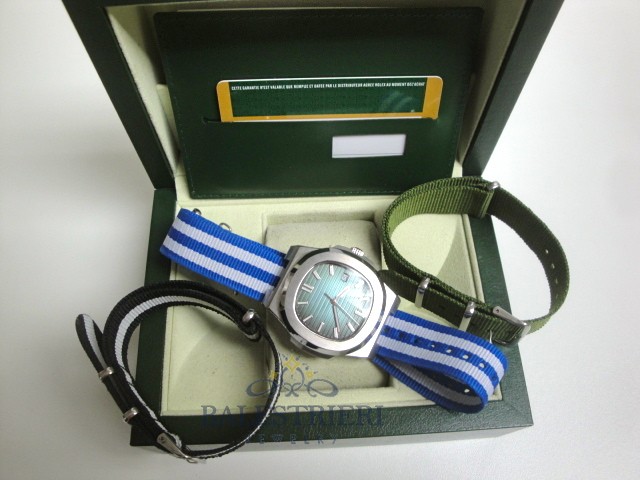 patek philippe replica nautilus blue dial skeletron cordura orologio imitazione - immagine 6