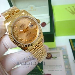 rolex replica datejust full oro giallo gold dial roman jubilèè orologio imitazione